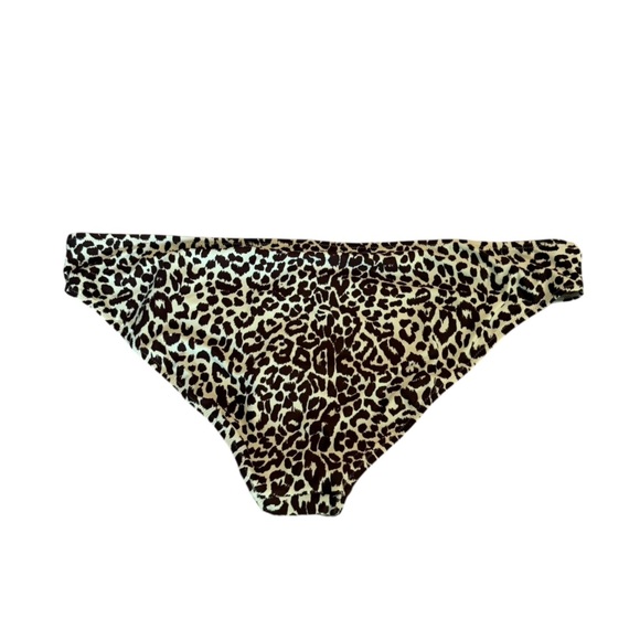 J.Crew Leopard Hipster Full Coverage Bikini Bottom In Plus Size 3X Brown Cream - Picture 6 of 10